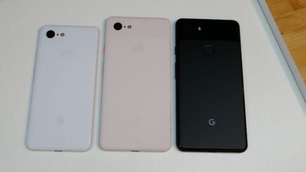 Das Google Pixel 3 wird in drei Farben angeboten. (Bild: Google)