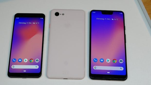 Pixel 3 neben dem Pixel 3 XL. (Foto: t3n.de)