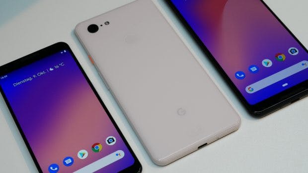 Pixel 3 neben dem Pixel 3 XL. (Foto: t3n.de)