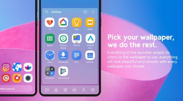 Smart Launcher 5: Cleverer Android-Launcher mit Gestensteuerung und aufgeräumter Oberfläche. (Screenshot: Google Play Store)