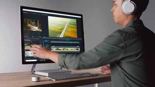 Das Surface Studio 2 ist laut microsoft das schnellste Surface ‘ever‘. (Screenshot: Microsoft)