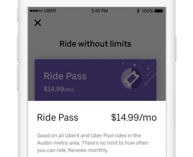 Abo-Modell von Uber