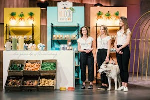 V.l.: Lisa Walther, Tessa Zaune-Figlar und Valerie Henssen von Vegdog (Foto: MG RTL D)
