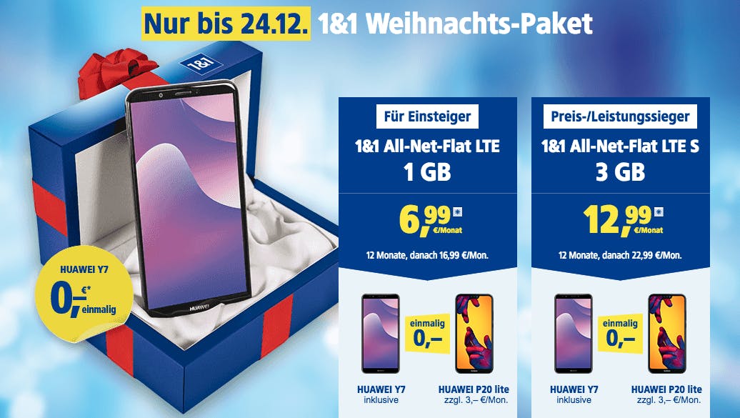 1&1 Weihnachts-Paket (Quelle: 1&1)