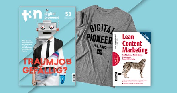 Groß denken, schlank starten – dein t3n Abo plus Content-Marketing-Fachbuch!