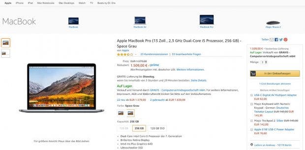 Apple bei Amazon. (Screenshot: t3n.de)