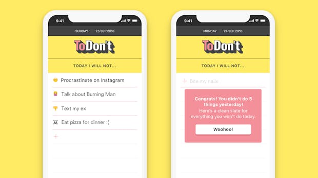 Anti-to-do-Liste: Diese App soll euch unliebsame Angewohnheiten abtrainieren