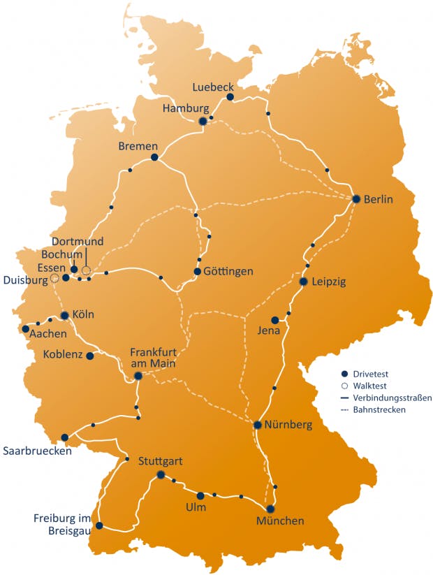 Hier wurde überall gemessen. (Grafik: Connect)