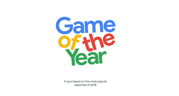 Googles Game of the year: Testet euer Wissen zu den Suchtrends 2018