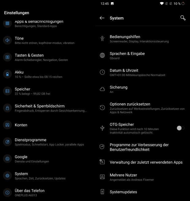 Die OTG-Verbindung zum USB-Stick oder einem anderen Speichermedium muss aktiv initiiert werden. (Screenshots: t3n.de)