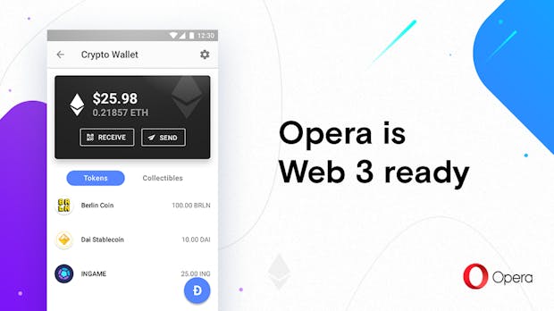 Web 3: Opera integriert Dapps in seinen Android-Browser