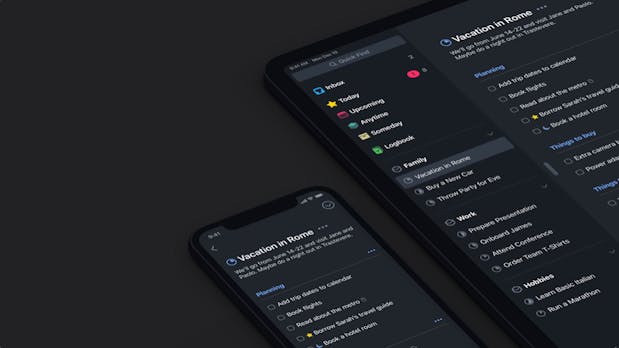Nicht nur für OLED-iPhones: To-do-App Things bringt Dark Mode