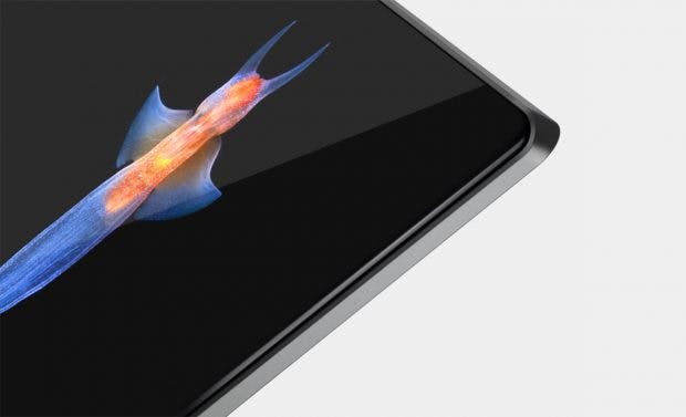 Das Glas beim Display des Lenovo Yoga S940 ist wie beim Smartphone abgerundet. (Bild: Lenovo)
