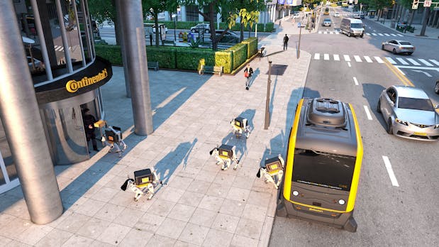 Vierbeinige Lieferroboter: Continentals Konzept der Paketzustellung von morgen