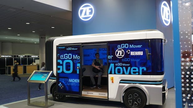 Ego Mover: ZF Friedrichshafen und Startup punkten auf der CES mit elektrischem Kleinbus