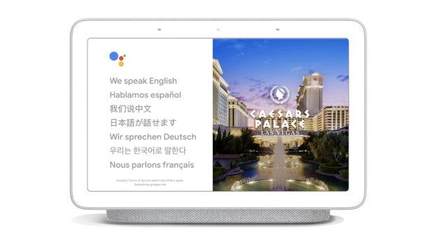 Google Assistant kann auf Smart-Displays als Dolmetscher genutzt werden. (Bild: Google)
