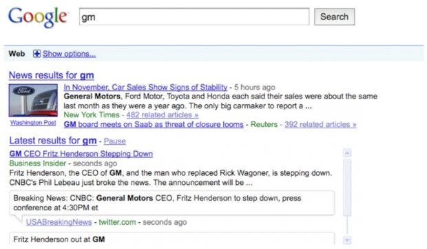 Google Real-Time-Search