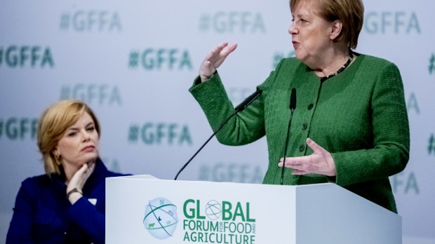 Merkel zufolge kann Digitalisierung im Kampf gegen Hunger helfen