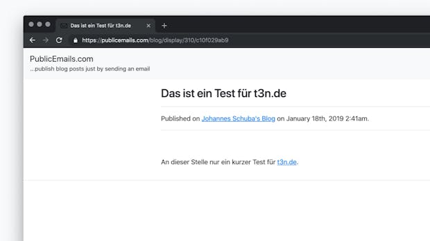 Publicemails.com: Der wohl einfachste Blogging-Dienst der Welt