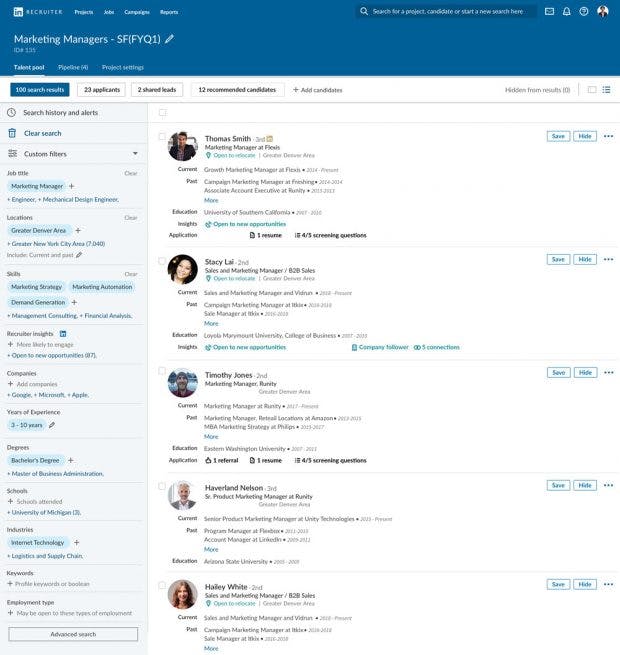 Linkedin will das Recruiting über die Plattform vereinfachen. (Screenshot: Linkedin)