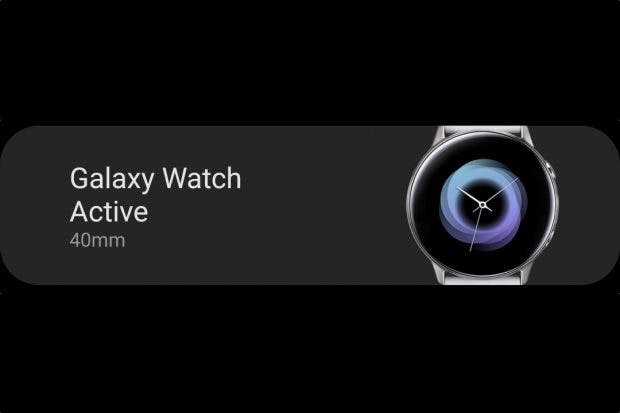 Samsung Galaxy Watch Active in der Samsung-Wearable-App. (Bild: t3n.de)