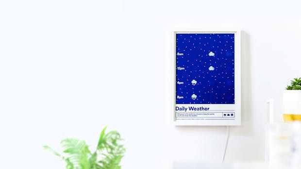 Aktueller Wetterbericht als Poster: Smarte Tinte macht es möglich