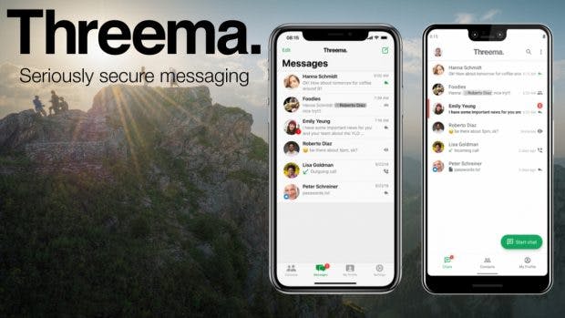 Threema Messenger. (Bild: Threema (bearbeitet))
