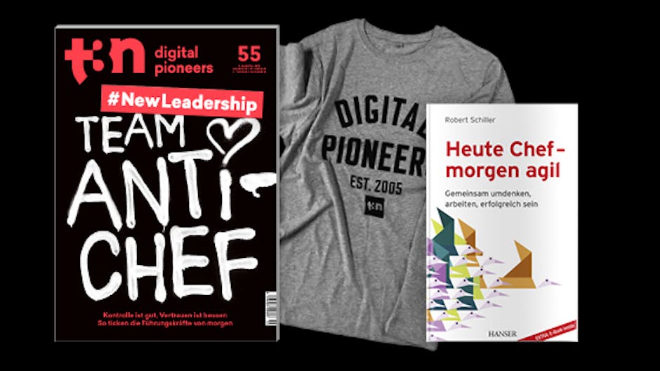 Dein t3n Abo inklusive Hanser-Fachbuch „Heute Chef – morgen agil“