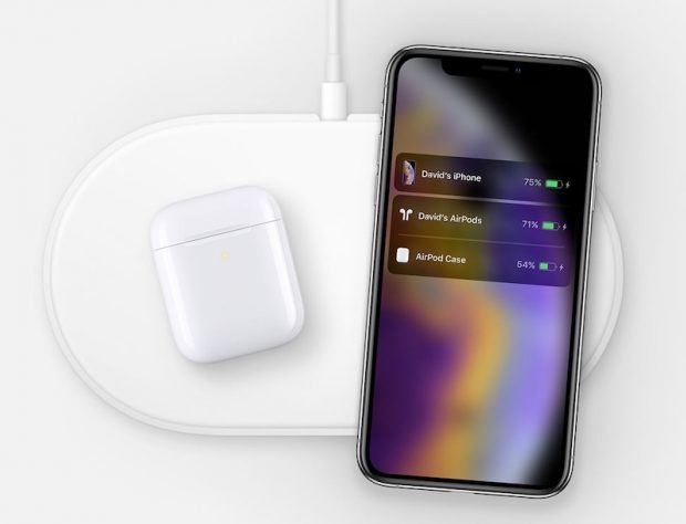 Das letzte Lebenszeichen der Airpower-Matte versteckte sich im Quellcode der Website zu Apples neuen Airpods. (Bild Apple: via 9to5Mac)