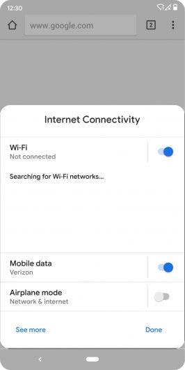 Android Q mit neuem Settings-Panel für Einstellungen über Apps. (Screenshot: Google)
