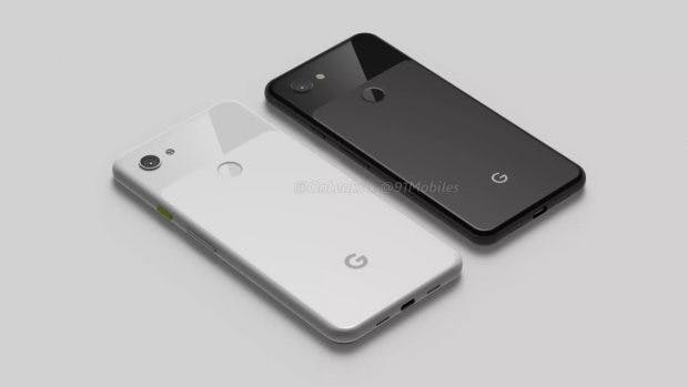 So sollen das Google Pixel 3a und 3a XL aussehen. (Renderbild: 91 Mobiles)