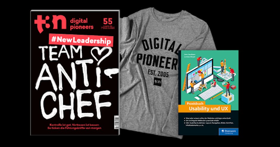t3n Abo und Rheinwerks „Praxisbuch Usability und UX“ gratis dazu