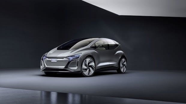 Audi-Stadtstromer kommuniziert mit Fußgängern über Lichtsymbole