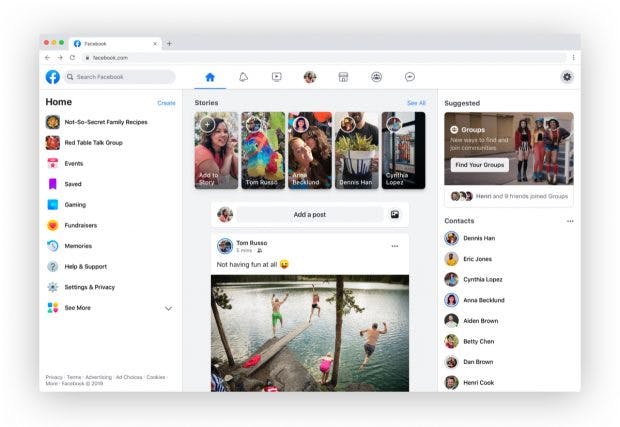 Facebook-Redesign