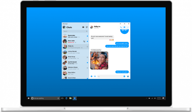 Per Desktop-App des Facebook-Messengers soll es künftig auch möglich sein Whatsapp-Nachrichten zu versenden. (Bild: Facebook)