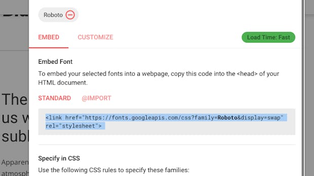 Google Fonts verbessert die gefühlte Ladezeit
