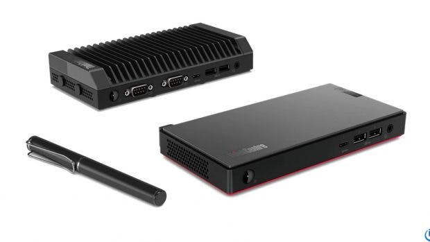 Desktop- und IoT-Version (links): Lenovo Thinkcentre Nano M90n. (Bild: Lenovo)