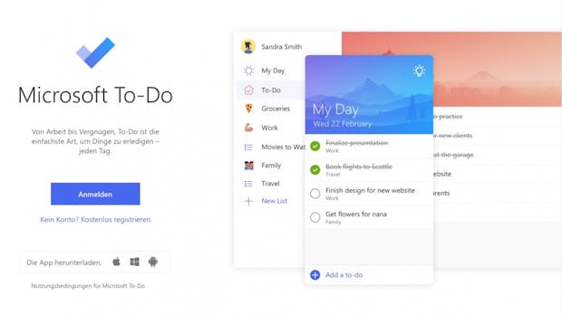 Microsoft bringt seine To-do-App To-Do auf den Mac