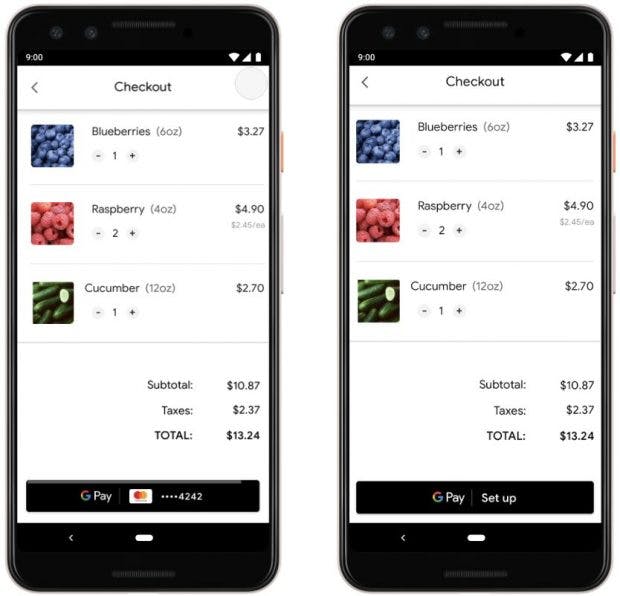 Google Pay: createButton-API
