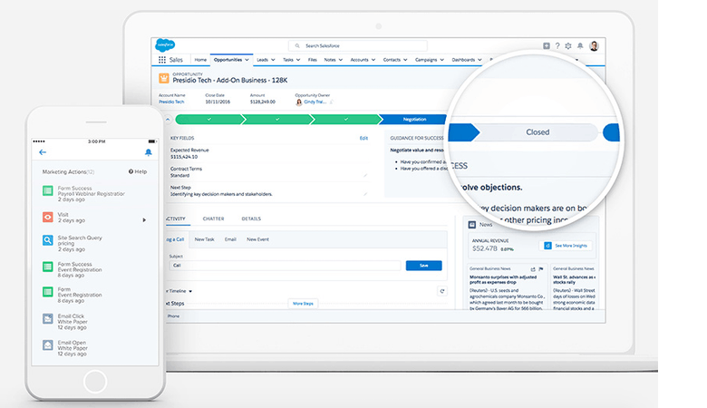 Die Übersichtlichkeit und Usability von Salesforce macht das CRM so beliebt