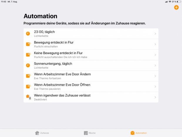 HomeKit im Test: Automation in Apple Home