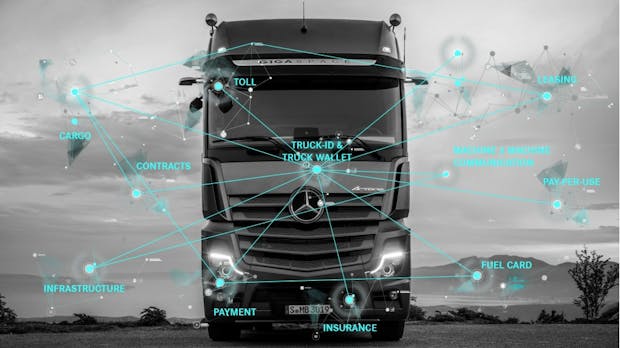 Blockchain: Daimler und Commerzbank testen automatisches Zahlen bei Lkws