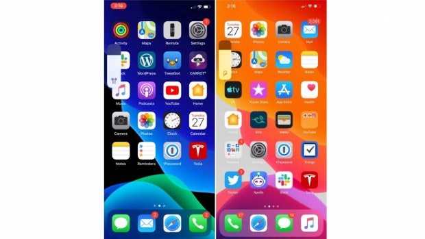 iOS 13.1 bringt unter anderem neue Symbole für die Laustärkeregelung. (Screenshot: 9to5 Mac)