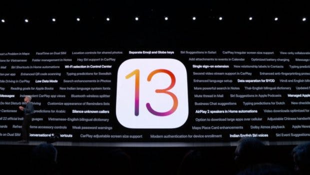 Apple iOS 13. (Screenshot: t3n:Apple)