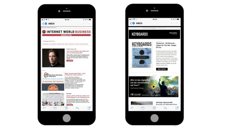 Mobile, Newsletter-Ad