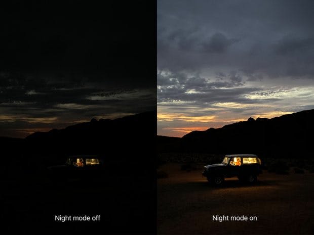 Apple iPhone 11 Pro Night-Mode. (Bild: Apple)