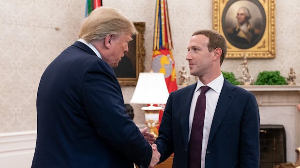 Facebook-Aufspaltung: Trump und Zuckerberg hatten ein „nettes“ Treffen