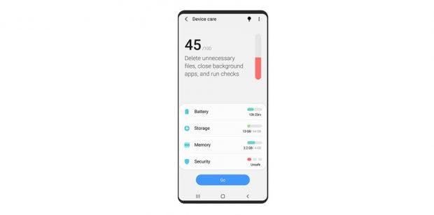 Samsung One UI 2 auf Android 10 mit mehr System-Kontrolle. (Bild. Samsung)