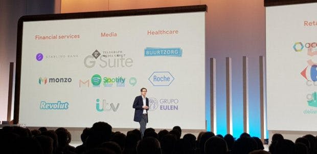 David Thacker bei der Google Cloud Next'19 in London