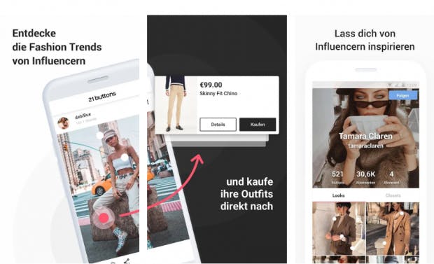 Klamotten wie ein Influencer. (Screenshot: t3n)